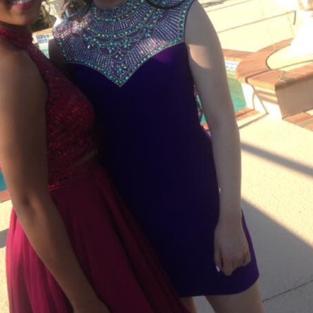 Purple Homecoming Dress